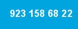 923 158 68 22 923 158 68 22